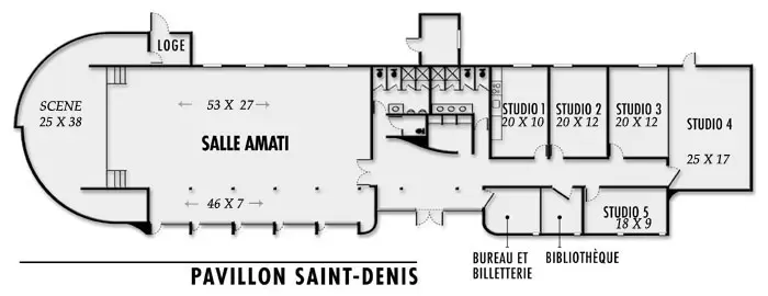 Plan du Pavillon St-Denis